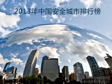 2014中国最安全城市是哪个？2013城市安全排行榜