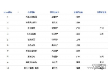 2014中国慈善排行榜:万达王健林居首