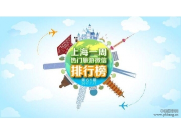 上海一周热门旅游微信排行榜